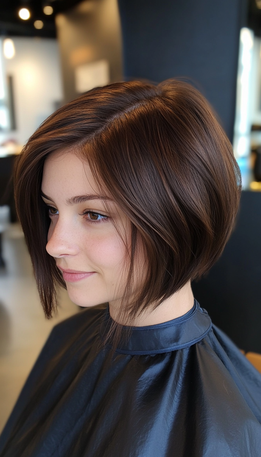 13. Asymmetrical Bob in Mocha Brown (Spring Hairstyles) - Spring Hairstyles