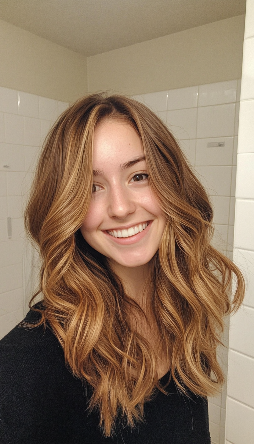 15. Loose Waves with Warm Honey Brown (Spring Hairstyles) - Spring Hairstyles