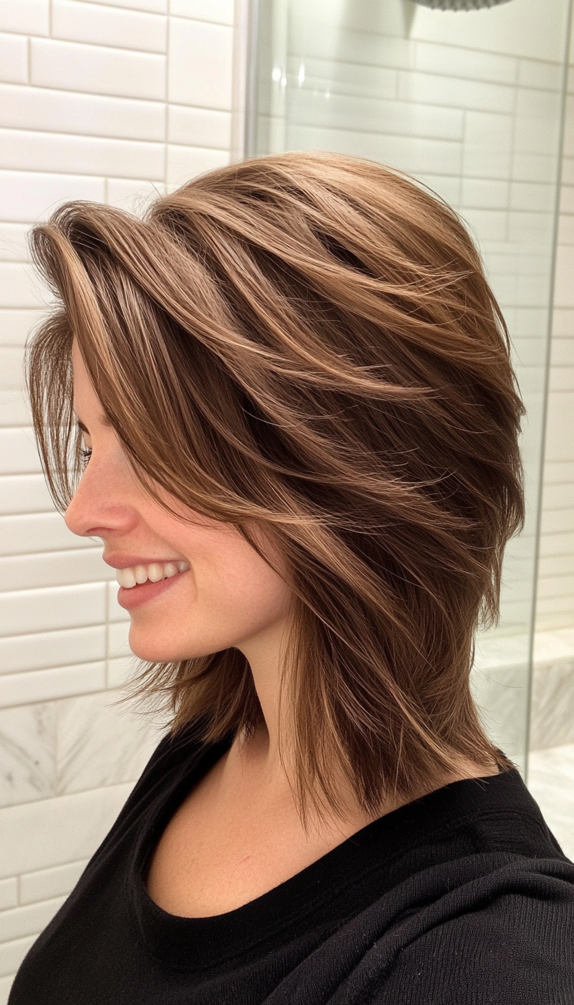 25. Modern Mullet in Deep Brown (Spring Hairstyles) - Spring Hairstyles