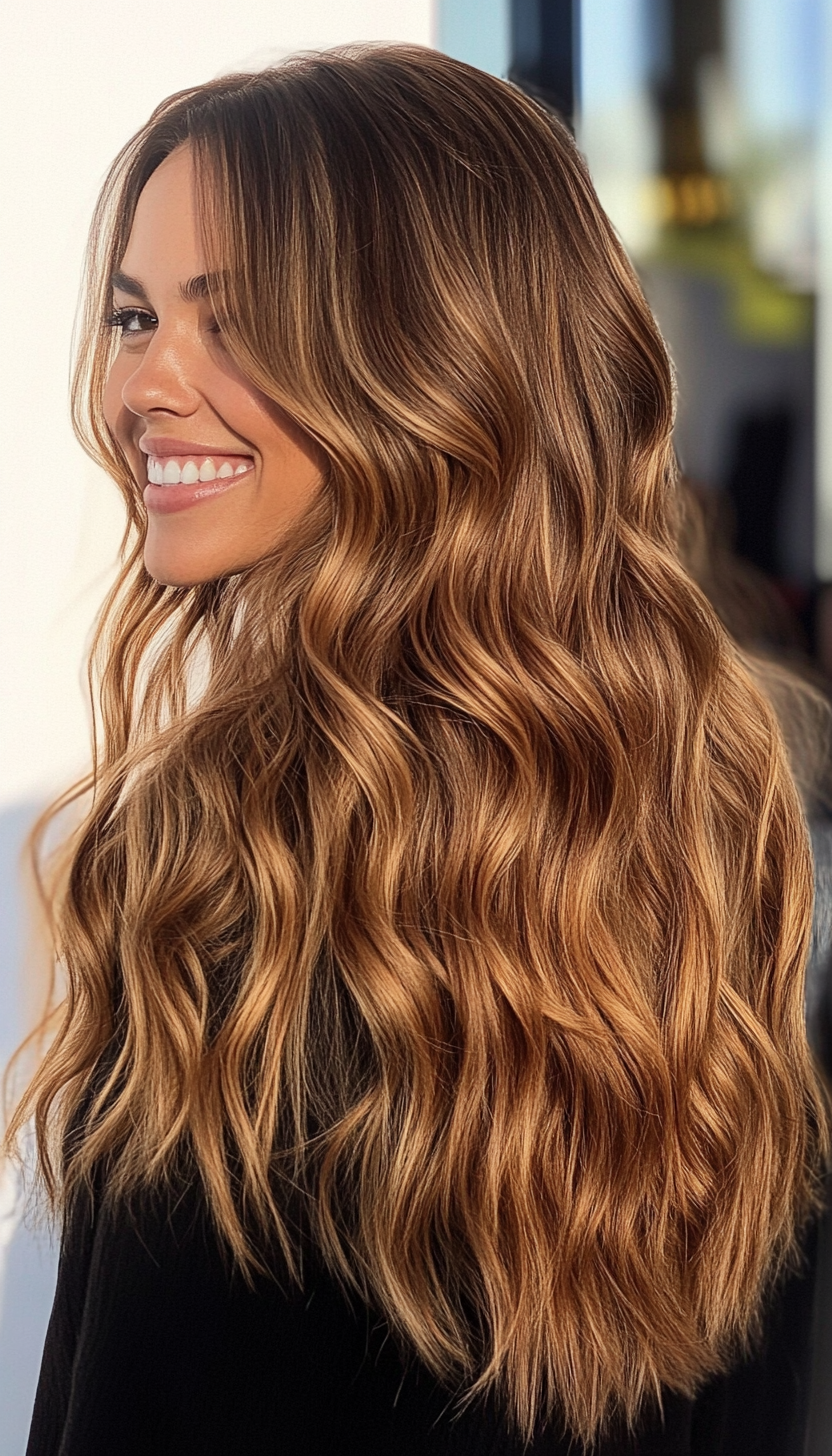 5. Sandy Brown Beach Waves (Long Wavy Haircuts) - Long Wavy Haircuts