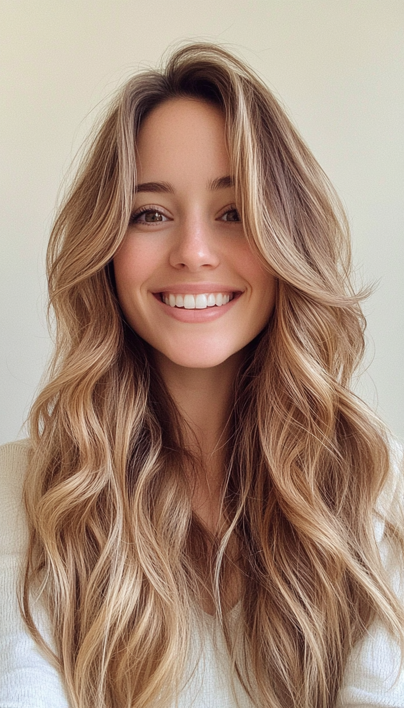18. Warm Honey Waves (Long Wavy Haircuts) - Long Wavy Haircuts