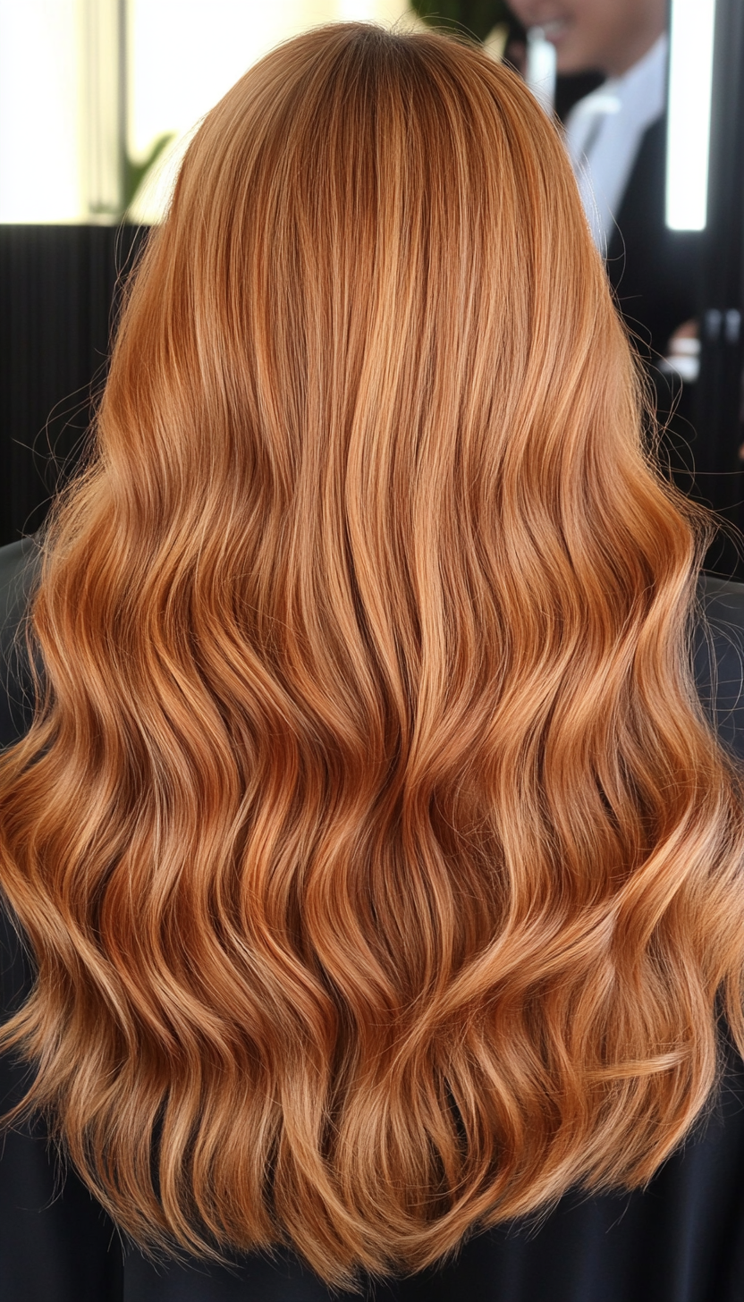 23. Copper Glow Waves (Long Wavy Haircuts) - Long Wavy Haircuts