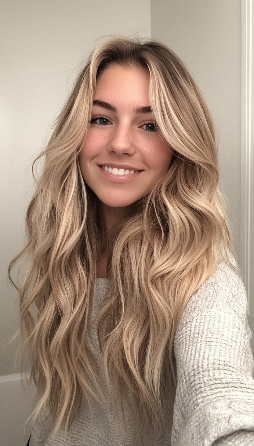 25. Natural Ash Blonde Waves (Long Wavy Haircuts) - Long Wavy Haircuts