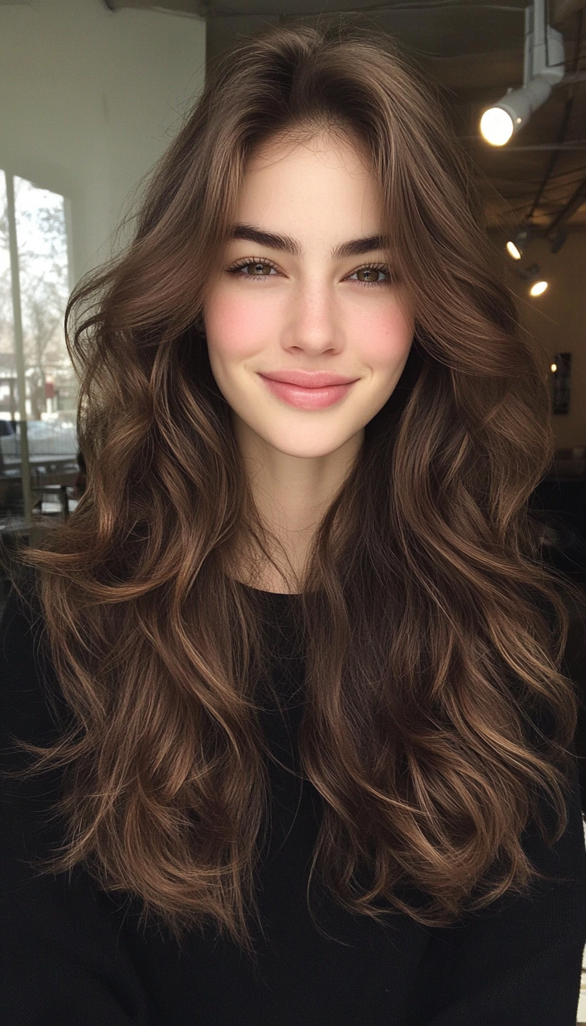 27. Soft Walnut Tresses (Long Wavy Haircuts) - Long Wavy Haircuts