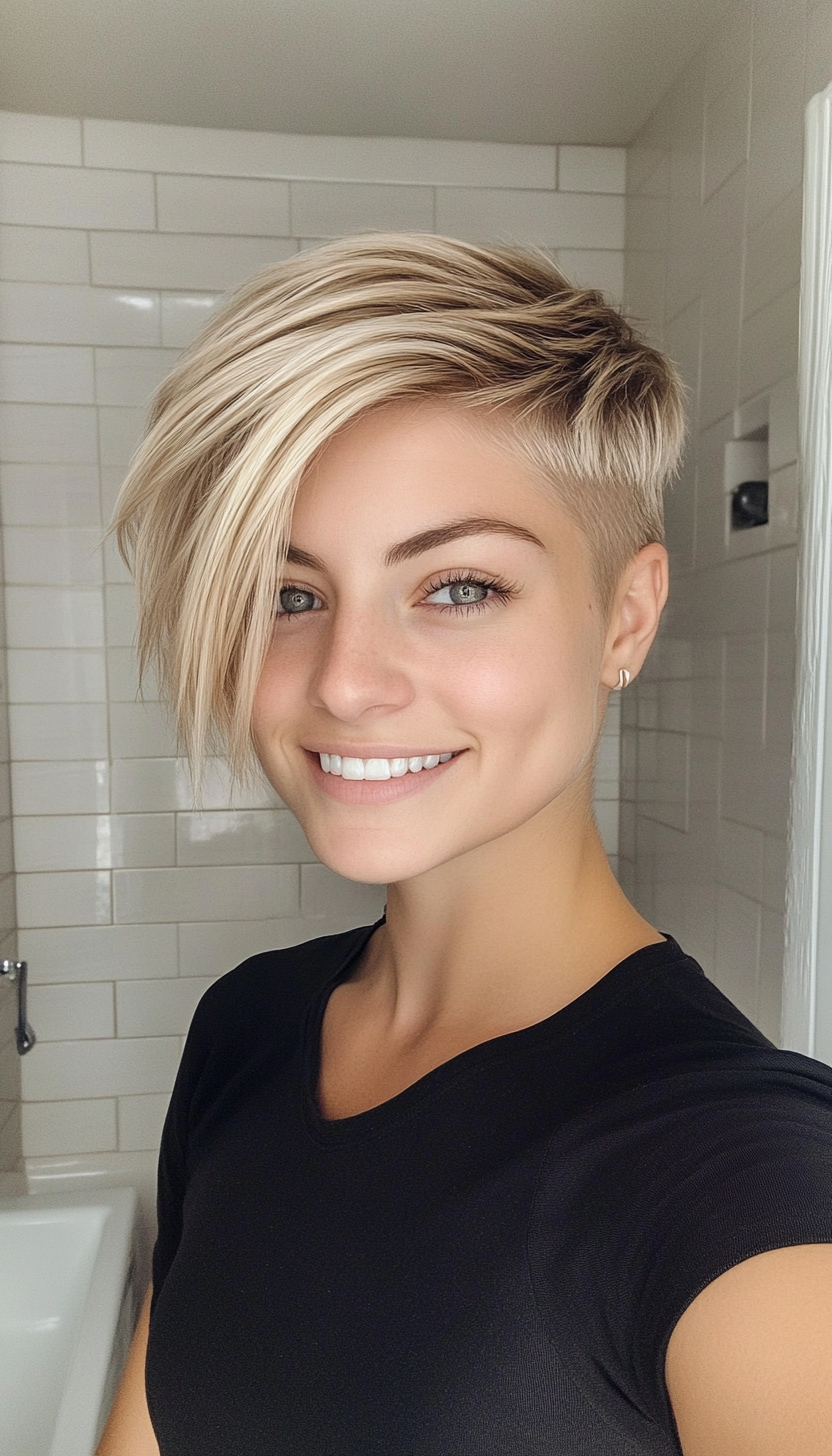 17. Dirty Blonde Cropped Cut (Short Blonde Haircuts) - Short Blonde Haircuts
