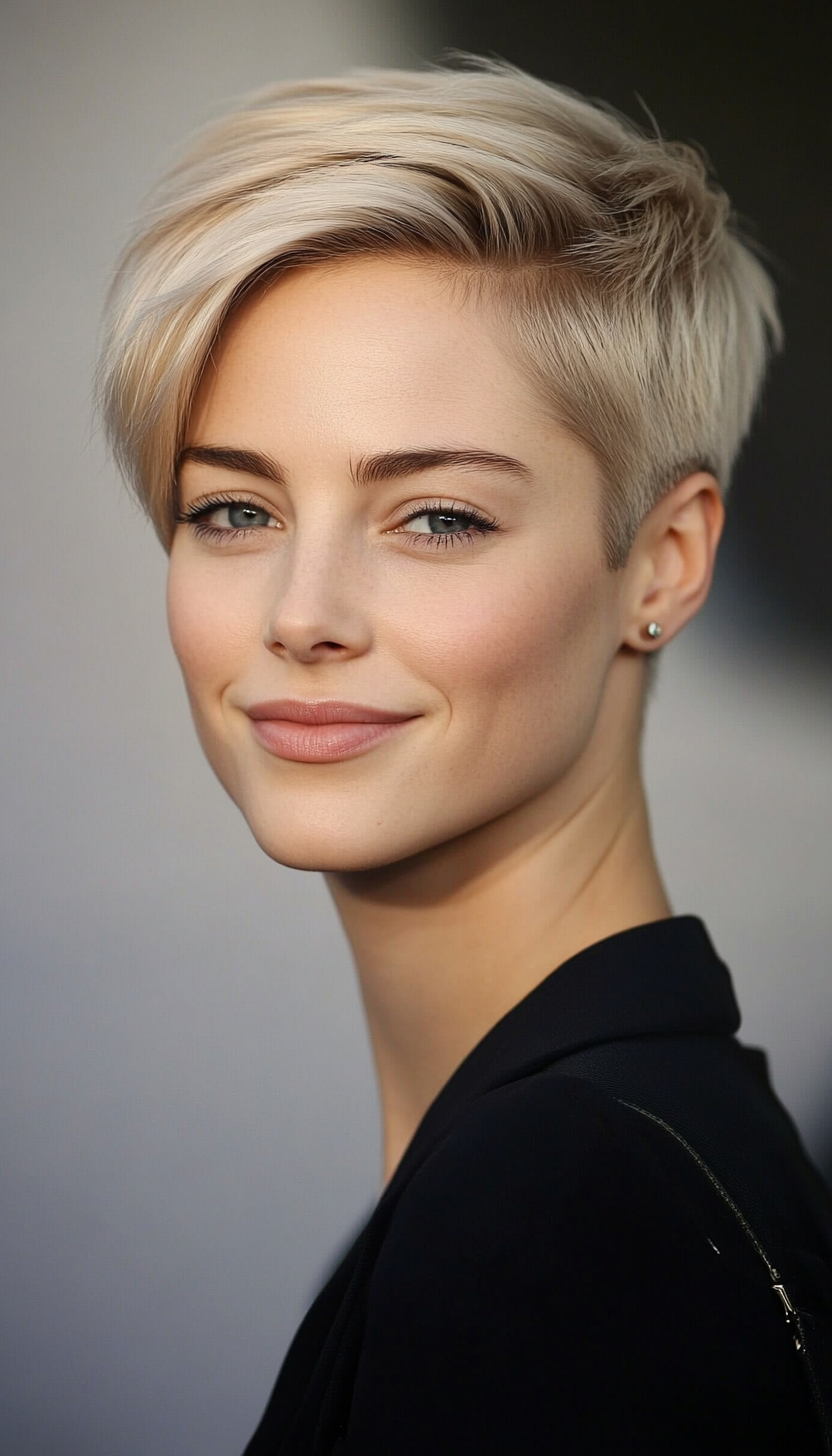 2. Ash Blonde Pixie Cut (Short Blonde Haircuts) - Short Blonde Haircuts