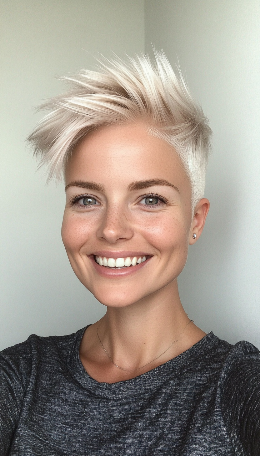 3. Platinum Undercut Pixie (Short Blonde Haircuts) - Short Blonde Haircuts