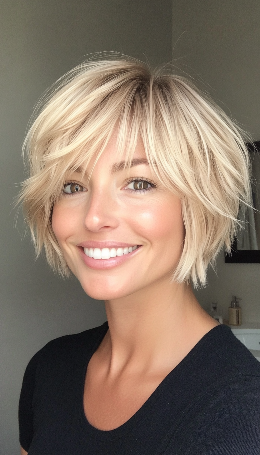 5. Sandy Blonde Shag (Short Blonde Haircuts) - Short Blonde Haircuts