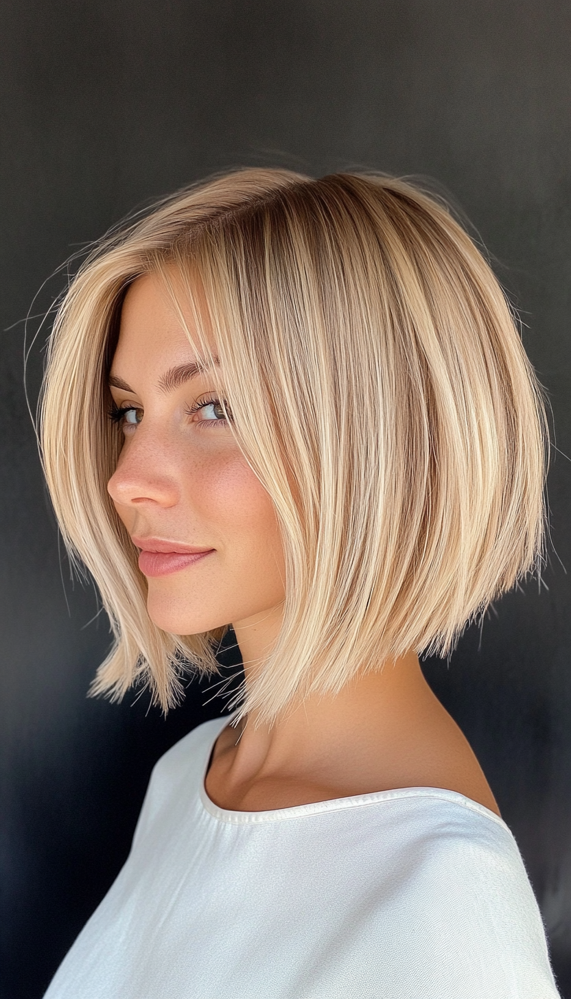 6. Honey Blonde Cropped Bob (Short Blonde Haircuts) - Short Blonde Haircuts