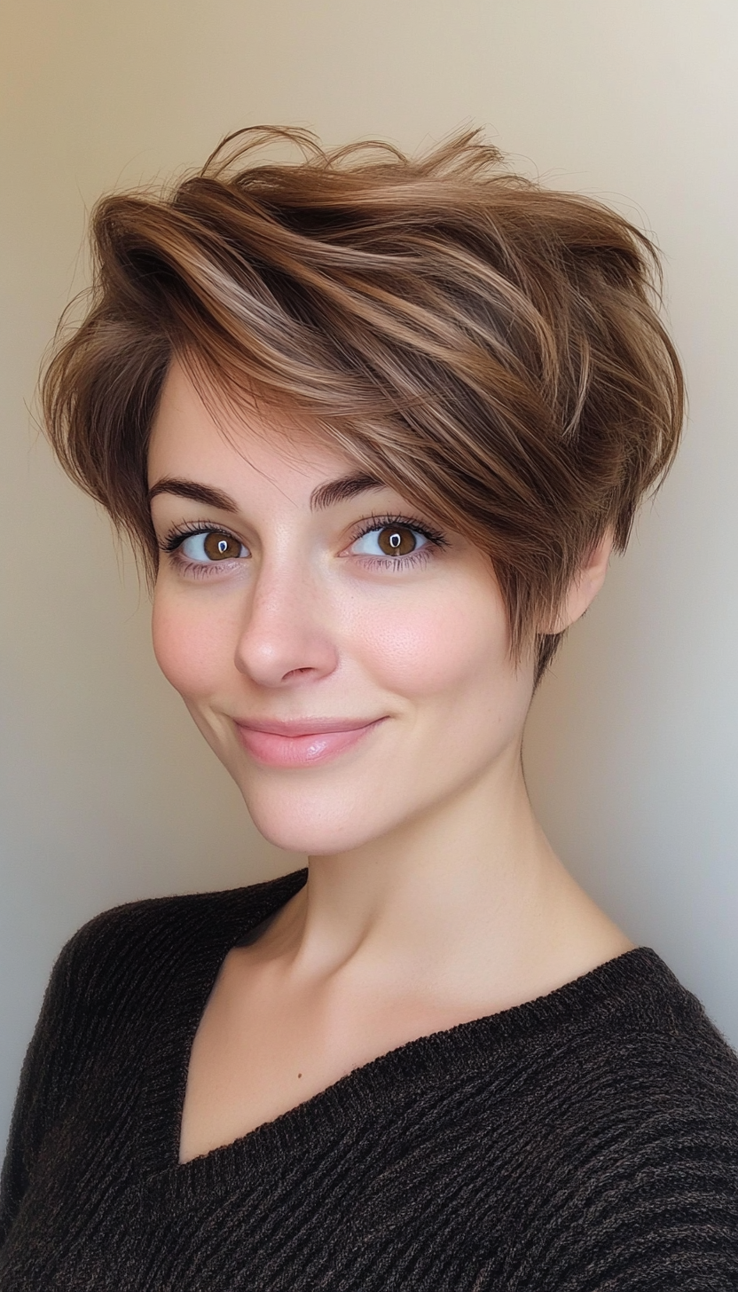 8. Short Layers in Tawny Brunette (Chic Short Haircuts) - Chic Short Haircuts