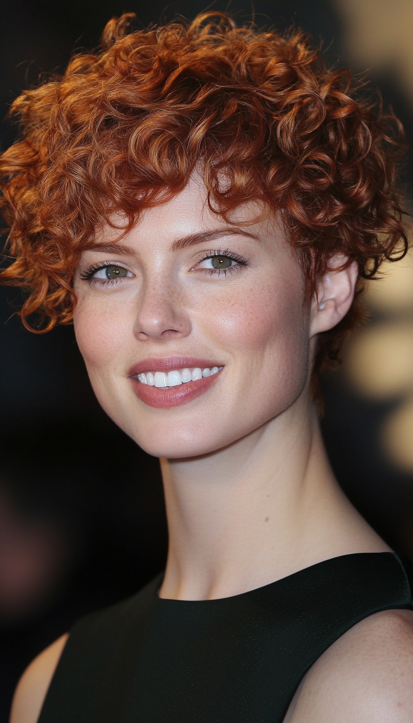 9. Curly Pixie in Auburn Red (Chic Short Haircuts) - Chic Short Haircuts