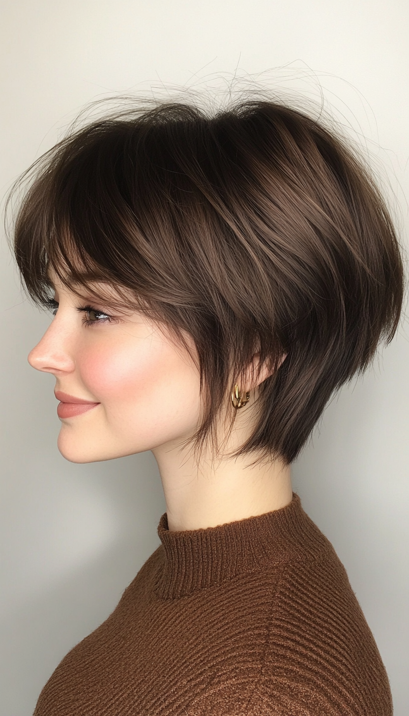 24. Modern Shag in Rich Cocoa Brown (Chic Short Haircuts) - Chic Short Haircuts