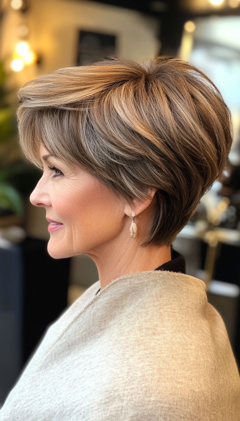 25. Dark Blonde Soft Shag (Short Hairstyles For Women Over 60) - Short Hairstyles For Women Over 60