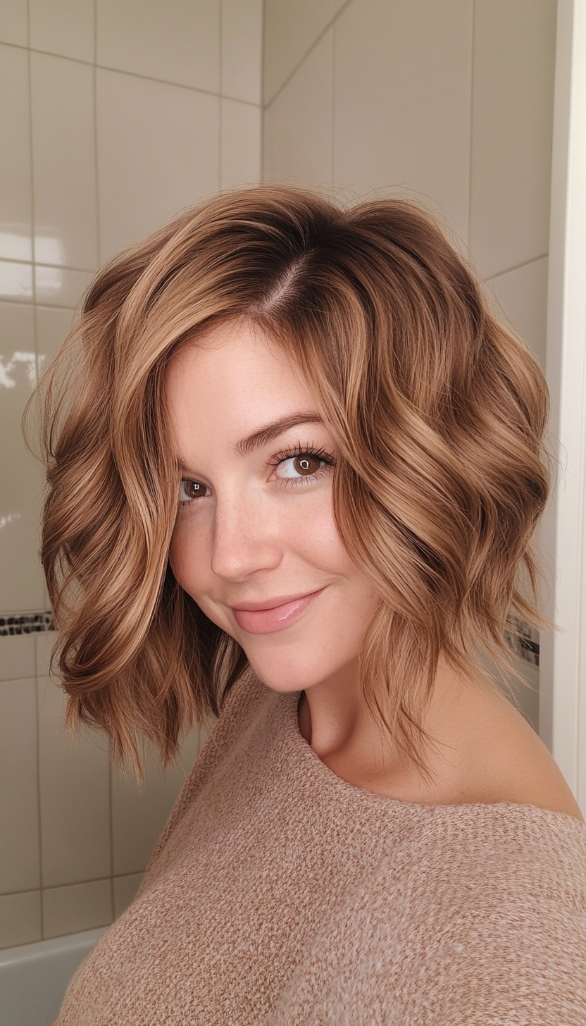 4. Tousled French Bob in Warm Honey Brown (Short Grunge Haircuts) - Short Grunge Haircuts