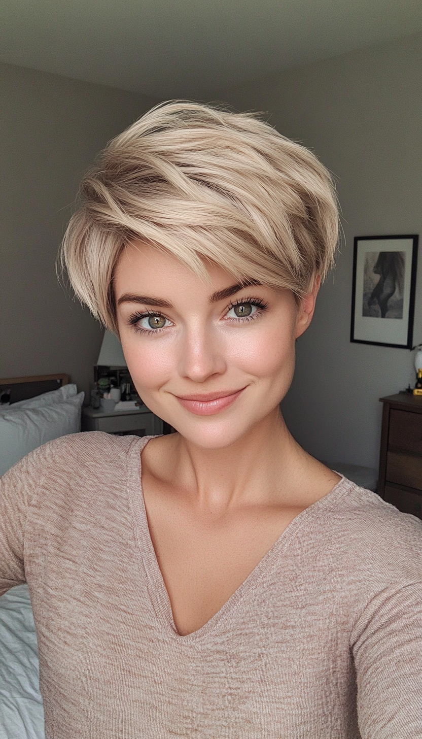 11. Wispy Pixie in Sandy Blonde (Short Pixie Haircuts For Women) - Short Pixie Haircuts For Women