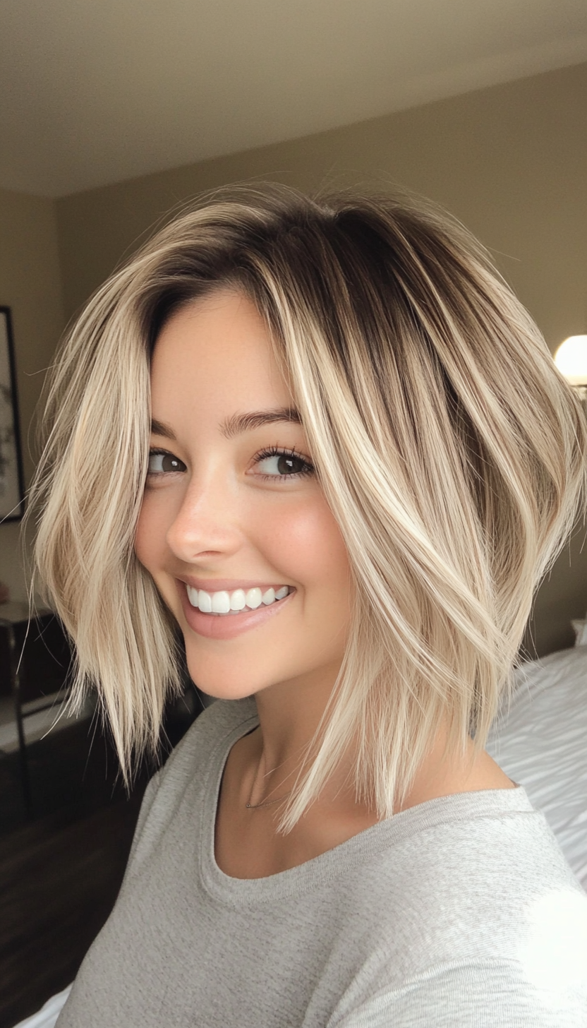 9. Wispy Dark Blonde Bob (Inverted Bob Haircuts For Fine Hair) - Inverted Bob Haircuts For Fine Hair