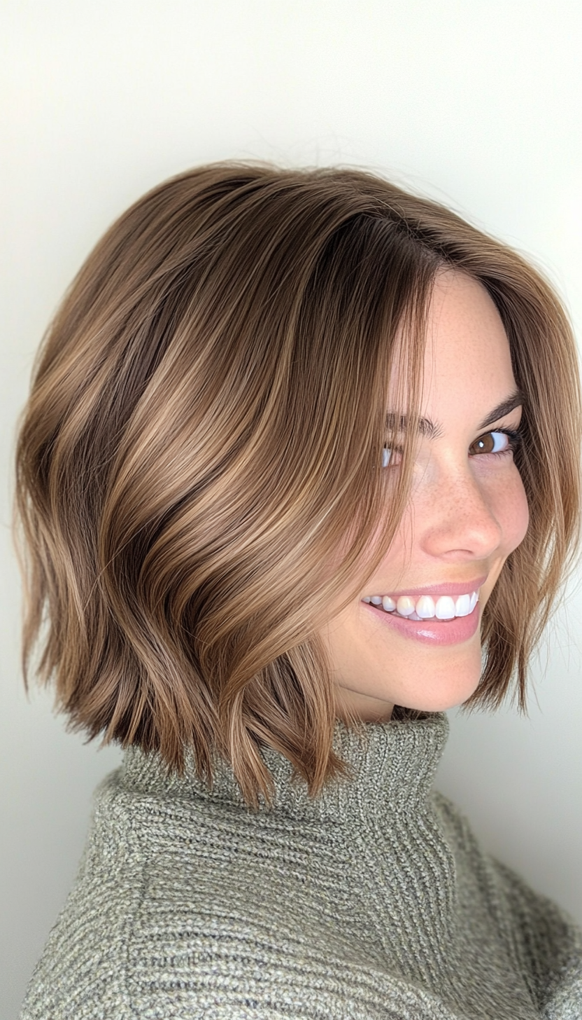 23. Elegant Sandy Brown Bob (Inverted Bob Haircuts For Fine Hair) - Inverted Bob Haircuts For Fine Hair