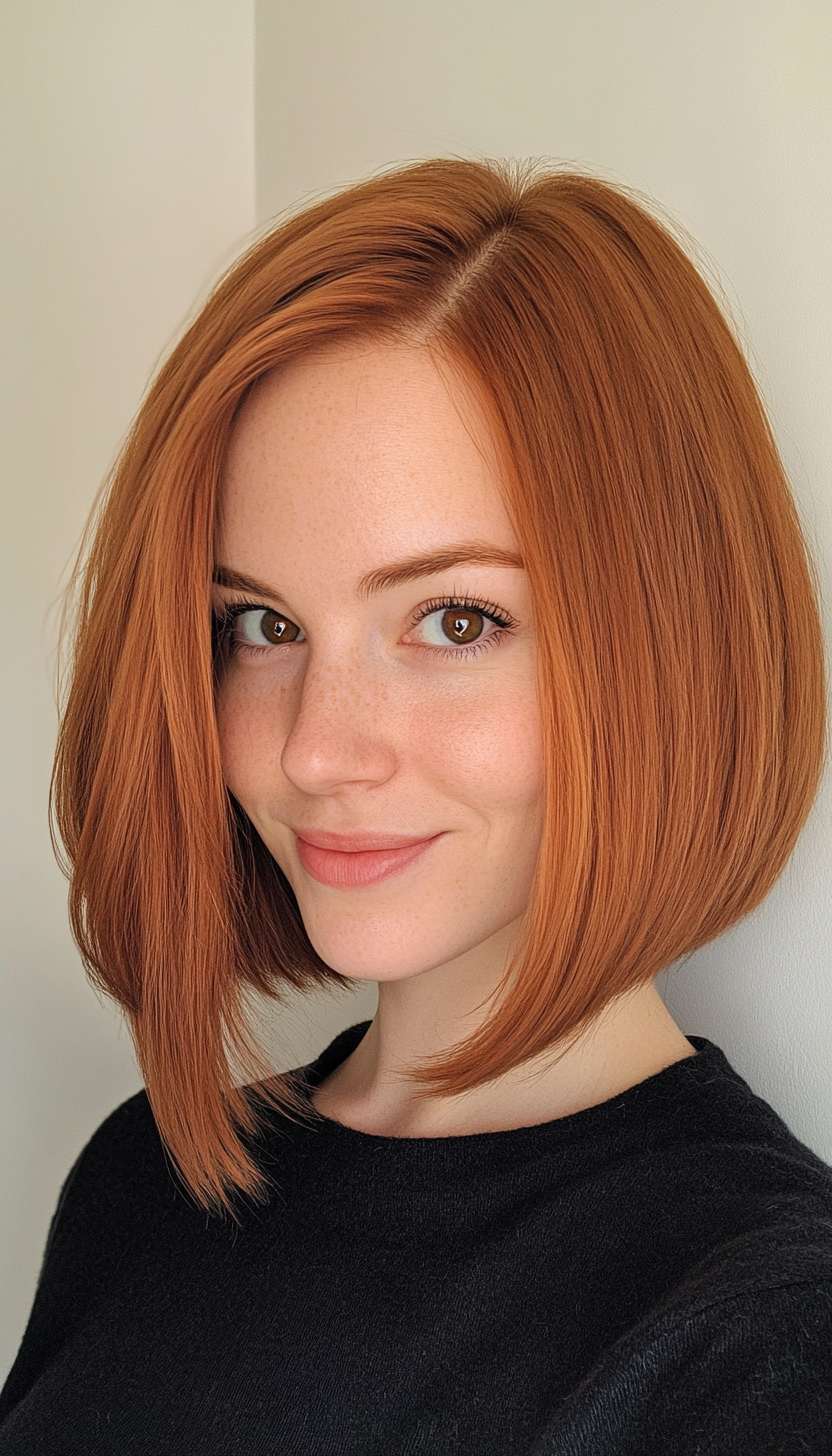 26. Light Auburn Inverted Bob (Inverted Bob Haircuts For Fine Hair) - Inverted Bob Haircuts For Fine Hair
