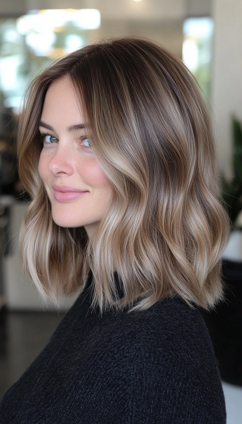 5. Choppy Layers with Medium Ash Brown Undertones (Mid Length Layered Hairstyles) - Mid Length Layered Hairstyles