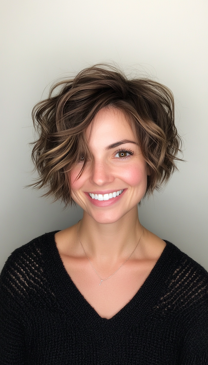 4. Wavy Mocha Shag (Funky Short Haircuts) - Funky Short Haircuts