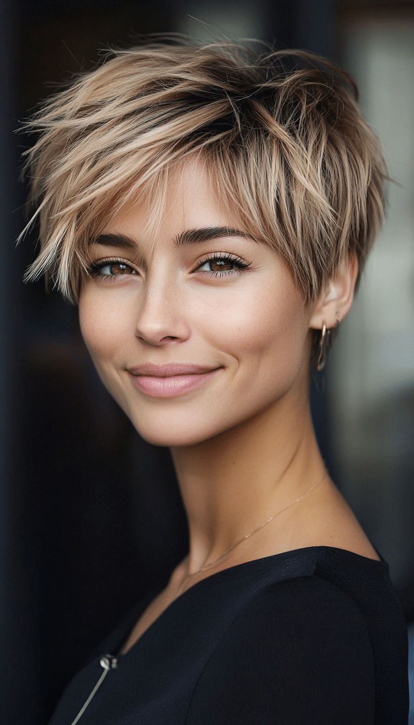 14. Soft Honey Blonde Wolf Cut (Funky Short Haircuts) - Funky Short Haircuts