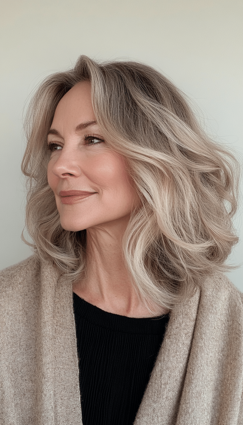 21. Natural Sandy Blonde Effortless Shag (Shag Haircuts For Women Over 50) - Shag Haircuts For Women Over 50