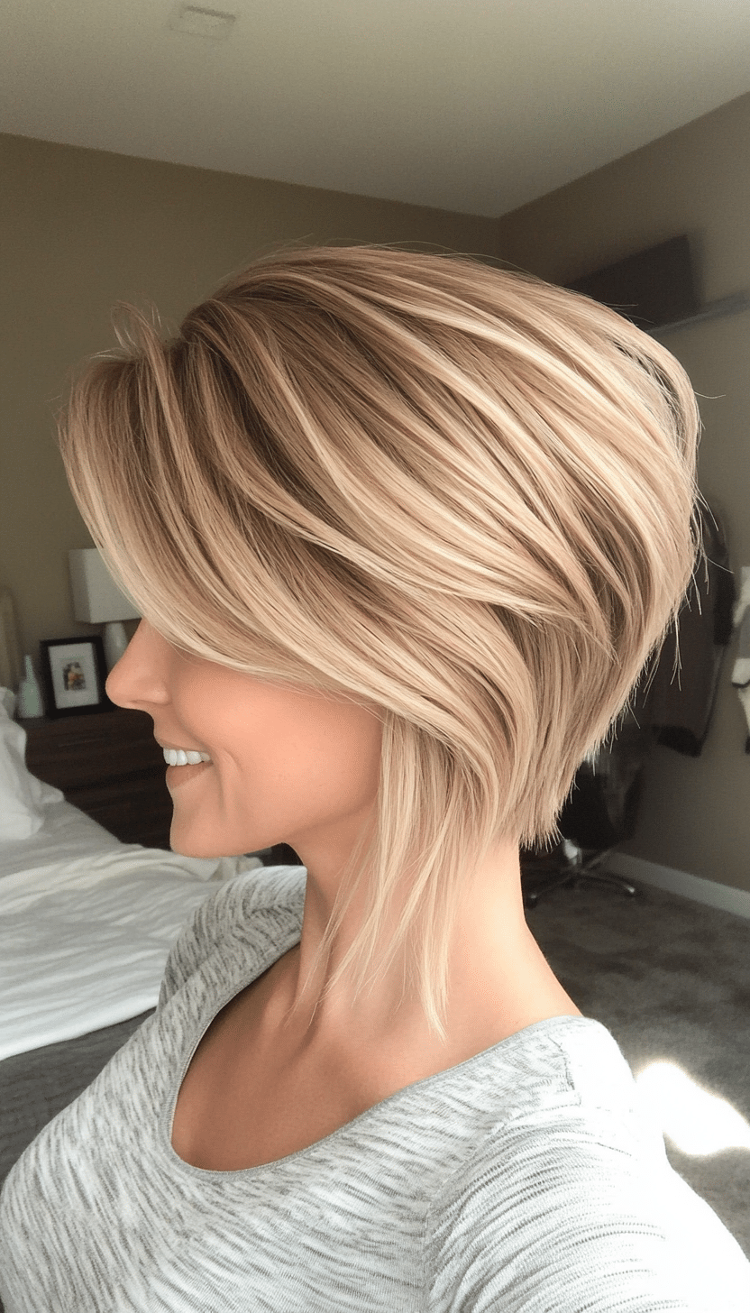 22. Sandy Blonde Pixie with Swooping Bangs (Pixie Hairstyles For Thin Hair) - Pixie Hairstyles For Thin Hair