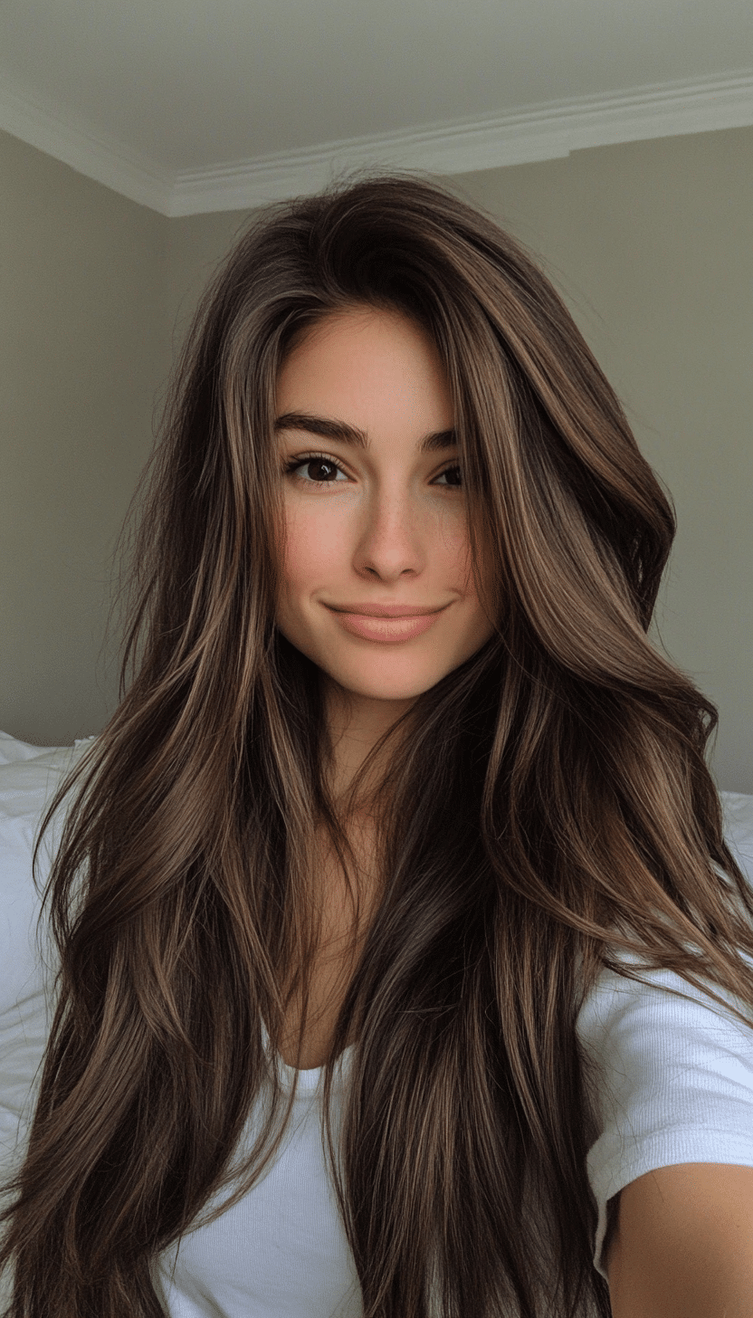 7. Choppy Layers with Ash Brown (Haircuts For Long Brown Hair) - Haircuts For Long Brown Hair