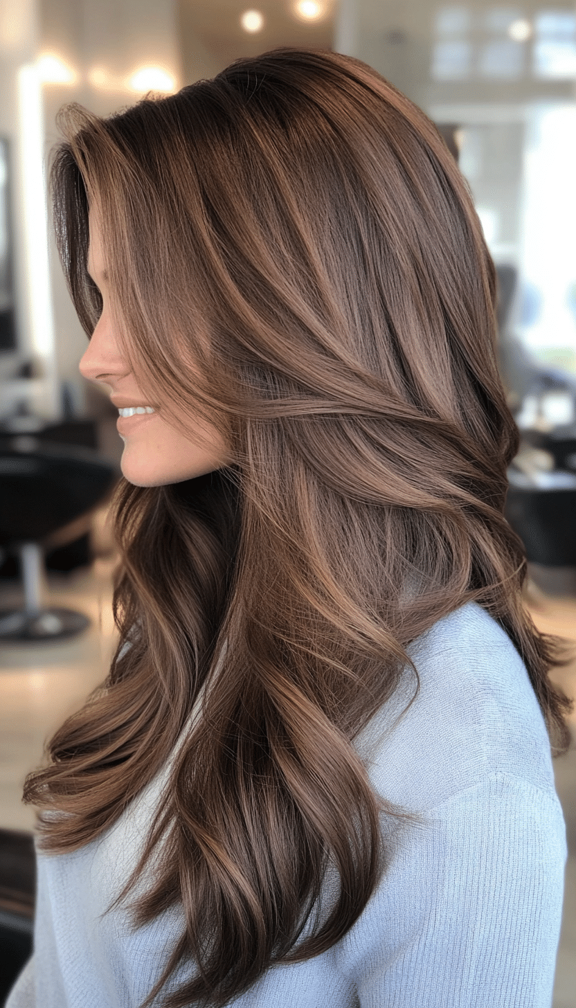 15. Tapered Ends with Cinnamon Brown (Haircuts For Long Brown Hair) - Haircuts For Long Brown Hair