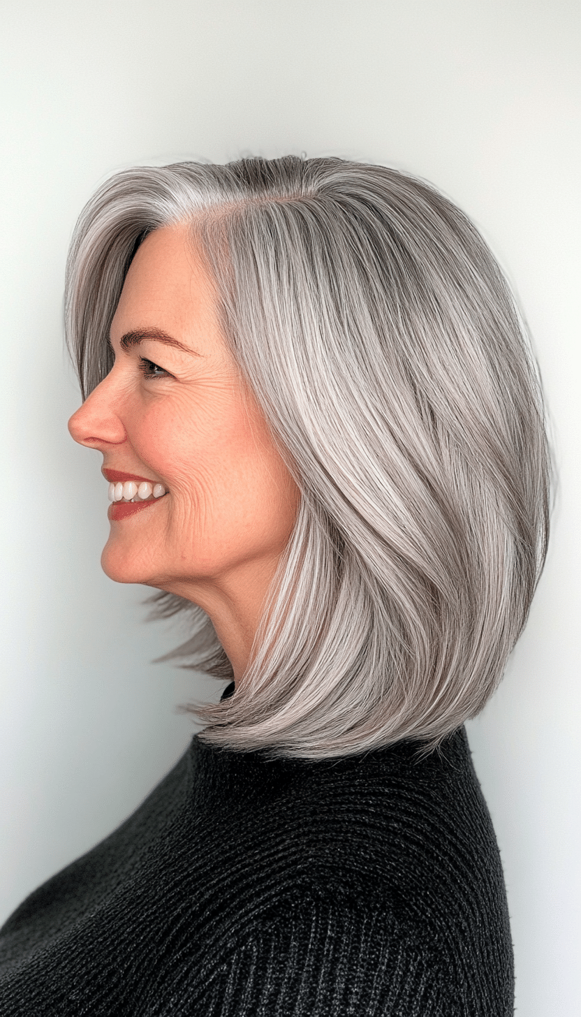 3. Tapered Crop in Silver Grey (Haircuts For Women Over 60 With Thin Hair) - Haircuts For Women Over 60 With Thin Hair