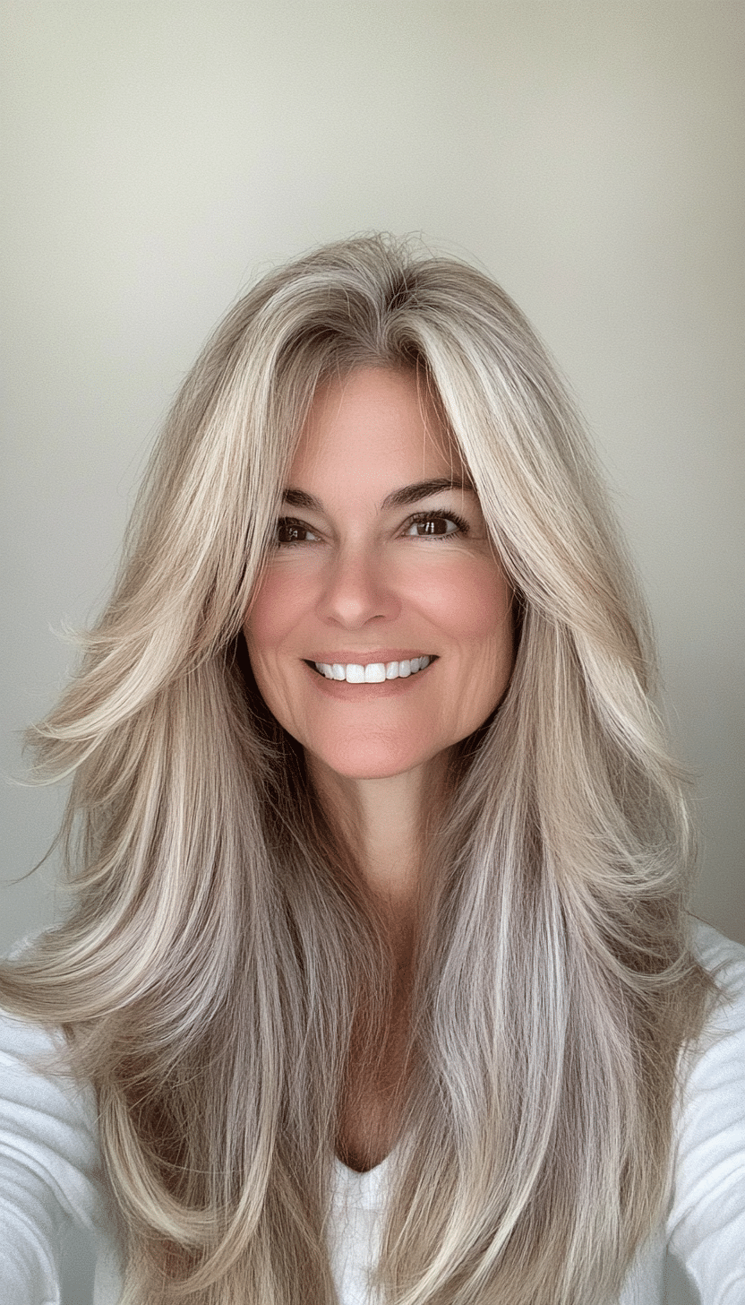 11. Face-Framing Layers in Sandy Blonde (Long Hairstyles For Women Over 60) - Long Hairstyles For Women Over 60