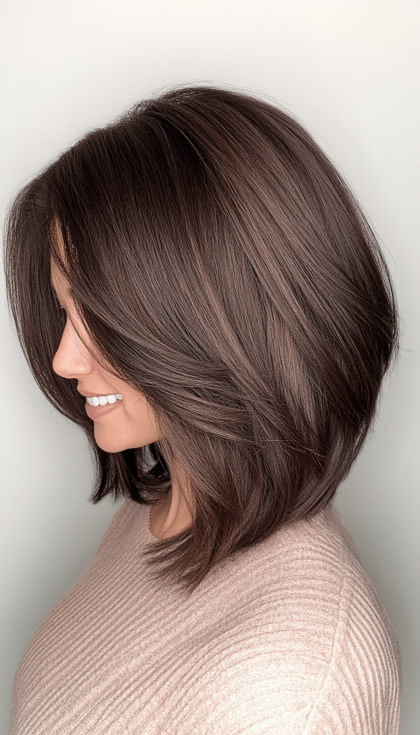 1. Soft Espresso Layered Bob (Stacked Bob Haircuts) - Stacked Bob Haircuts