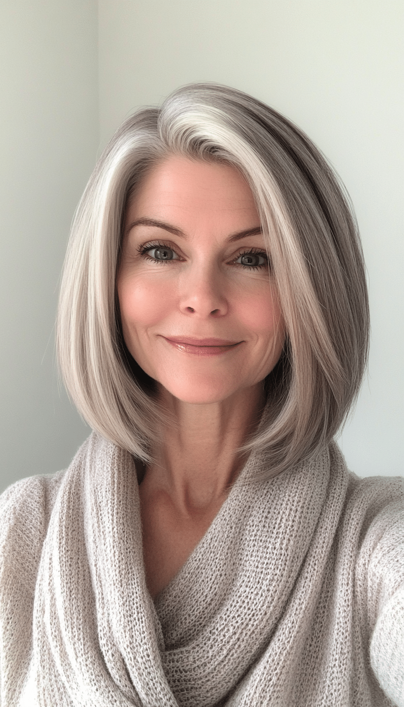 16. Tapered Bob in Dark Ash Blonde (Short Bob Haircuts For Older Women) - Short Bob Haircuts For Older Women