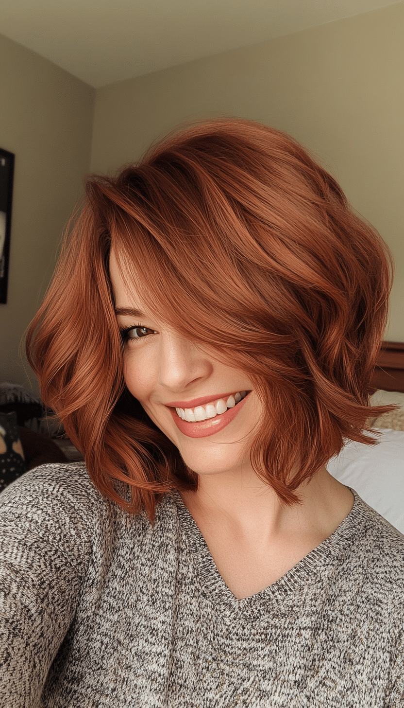 5. Classic Shag in Rich Auburn (Short Hairstyles With Layers) - Short Hairstyles With Layers