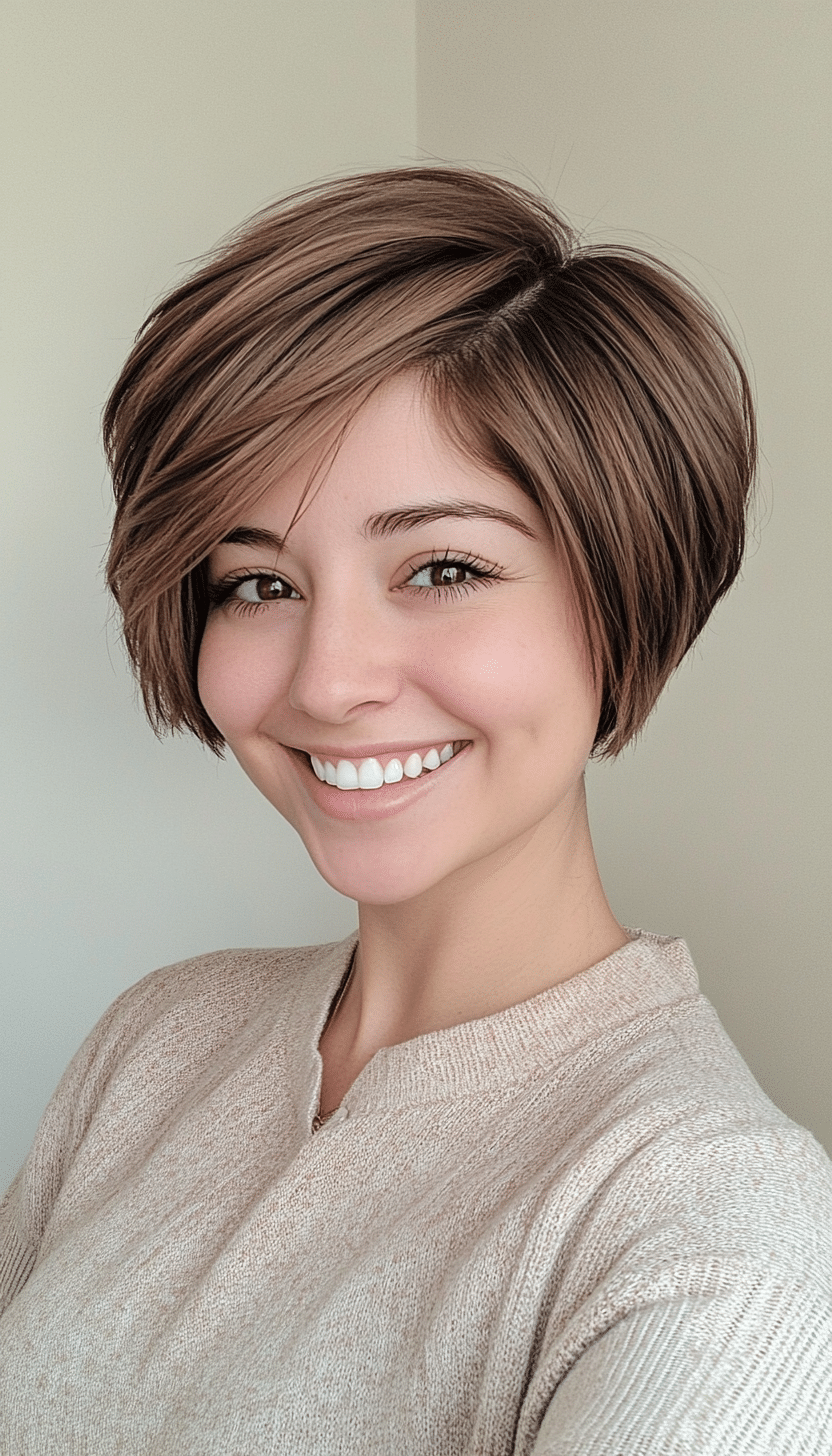 15. Soft Blunt Cut in Cool Ash Brown (Short Hairstyles With Layers) - Short Hairstyles With Layers