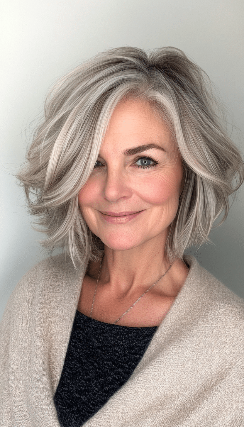 5. Textured Bob in Ash Blonde (Bob Hairstyles For Women Over 60) - Bob Hairstyles For Women Over 60