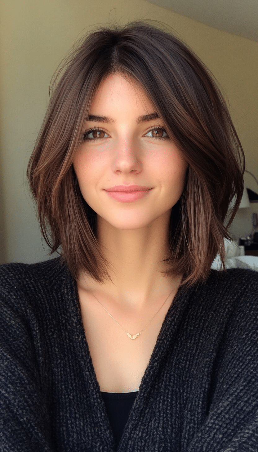 21. Ashy Caramel Choppy Bob (Shaggy Bob Hairstyles For Fine Hair) - Shaggy Bob Hairstyles For Fine Hair