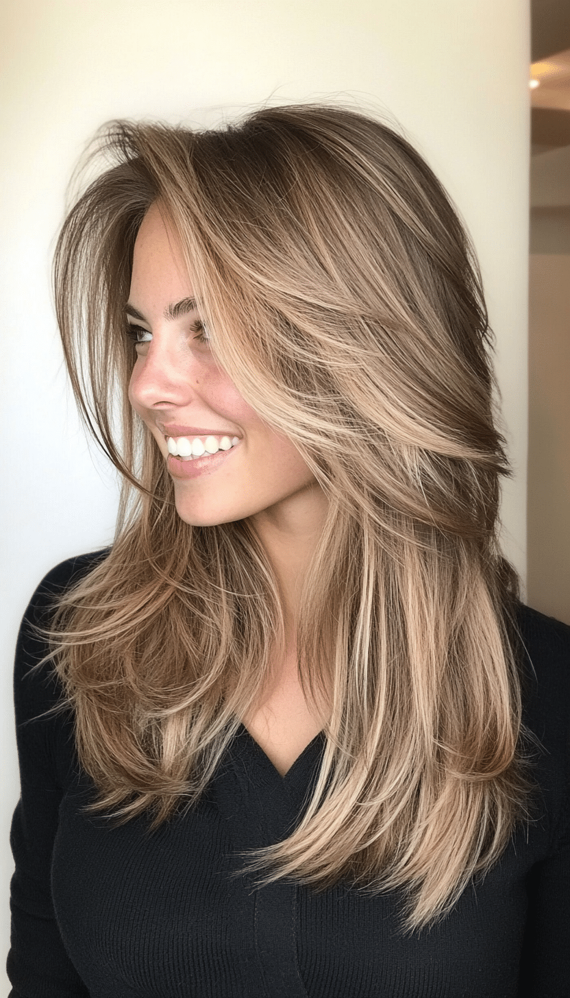25. Layered Razor Cut in Cool Light Brown (Layered Hairstyles For Thin Hair) - Layered Hairstyles For Thin Hair