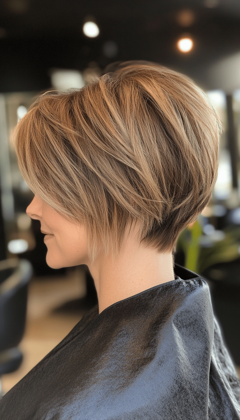 18. Feathered Pixie Bob in Light Brown (Pixie Bob Haircut Ideas) - Pixie Bob Haircut Ideas