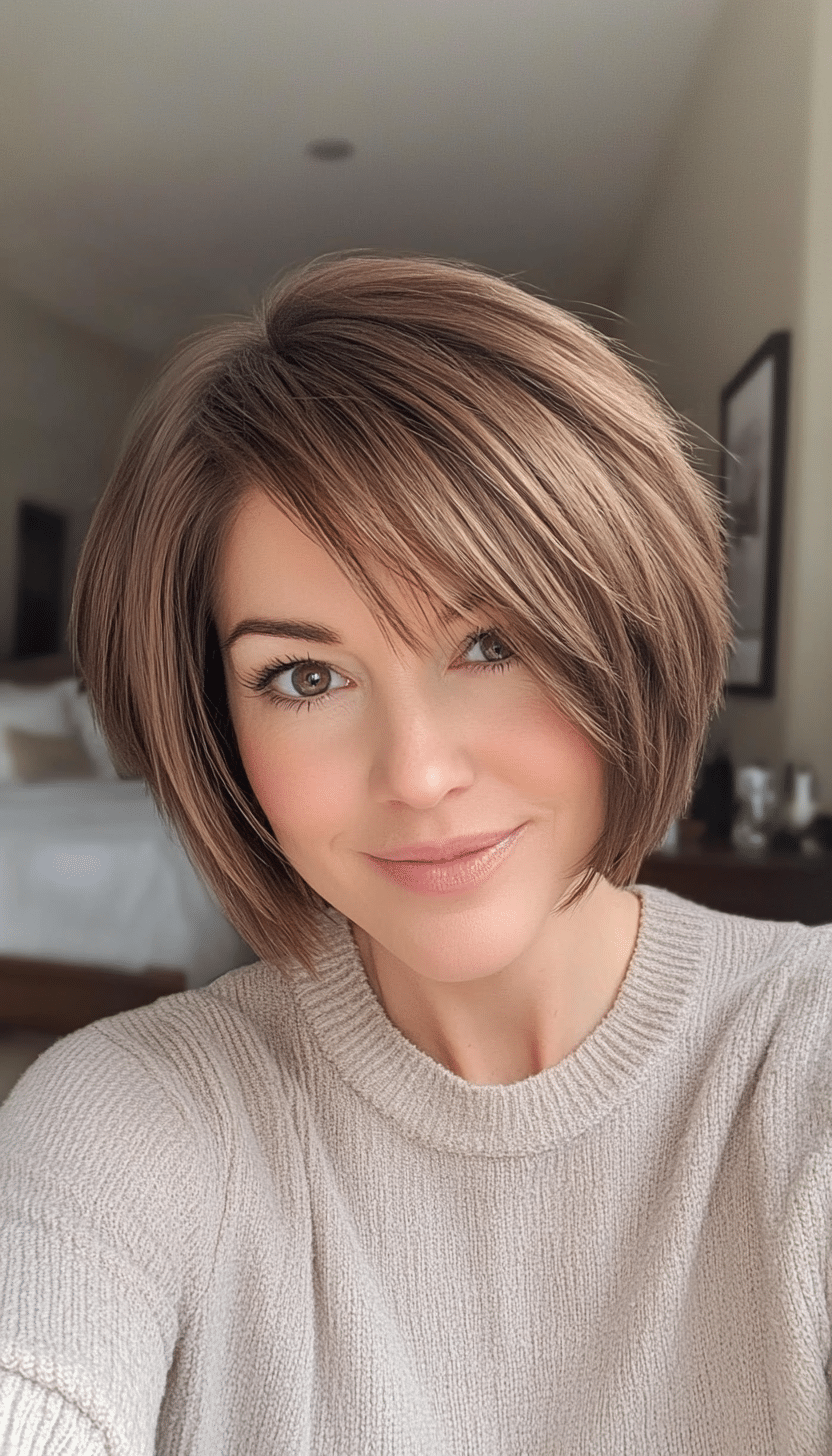 20. Fringe Pixie Bob in Sandy Brown (Pixie Bob Haircut Ideas) - Pixie Bob Haircut Ideas