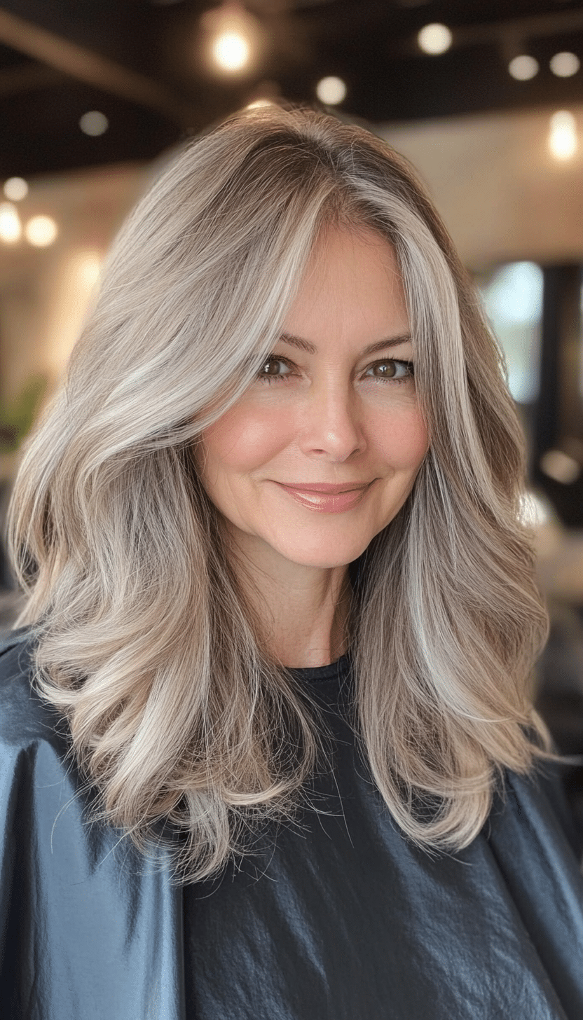 27. Natural Waves in Warm Ash Brown (Great Hairstyles For Women Over 60) - Great Hairstyles For Women Over 60