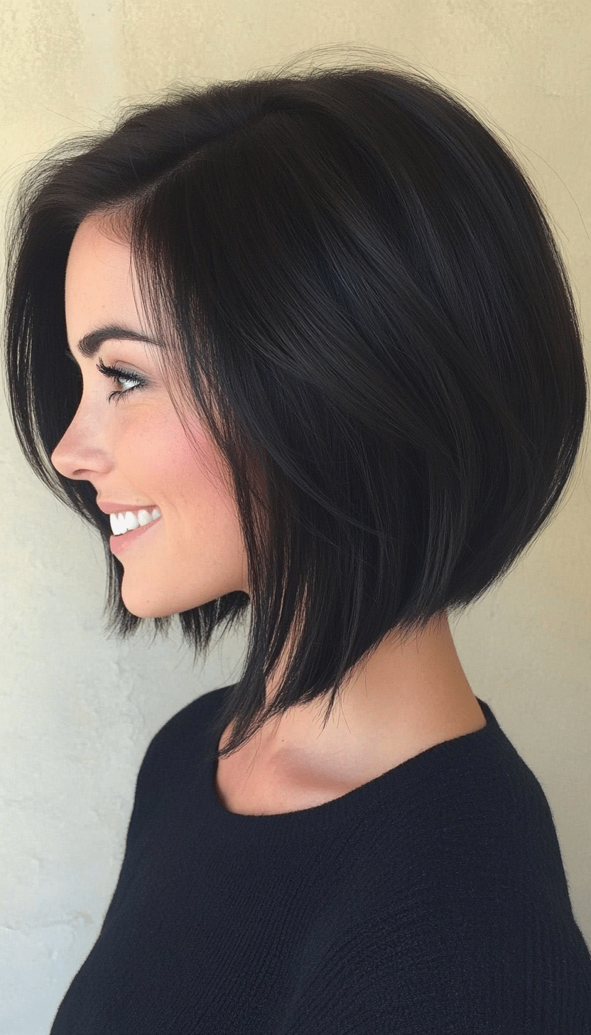 5. Curved Under Bob in Natural Black (Medium Bob Hairstyles) - Medium Bob Hairstyles