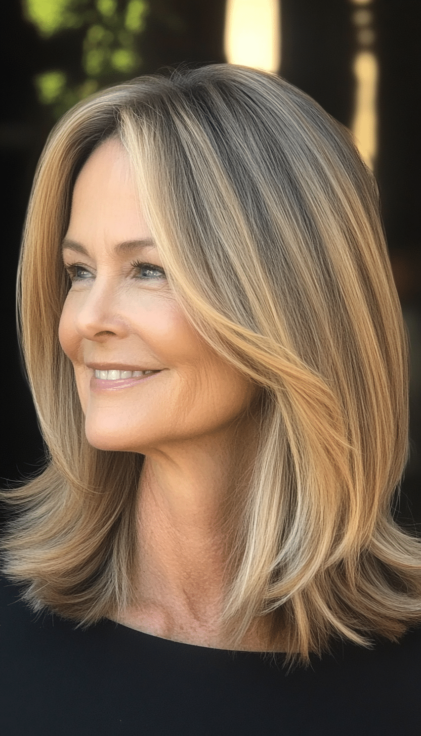 8. Collarbone Cut with Subtle Golden Blonde (Haircuts For Women Over 50 With Thin Hair) - Haircuts For Women Over 50 With Thin Hair