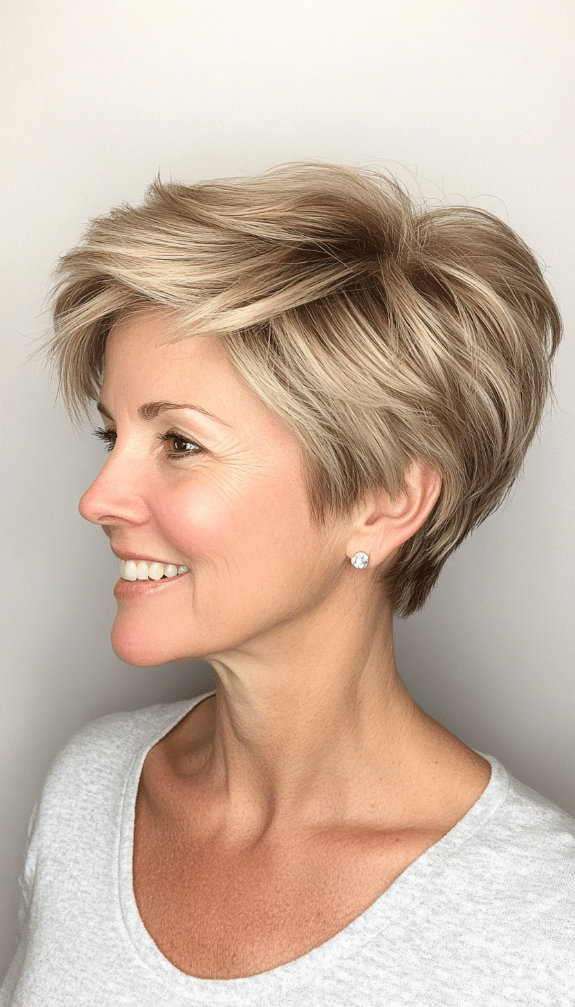 17. Tousled Shag in Ash Blonde (Hairstyles For Older Women With Thin Hair) - Hairstyles For Older Women With Thin Hair