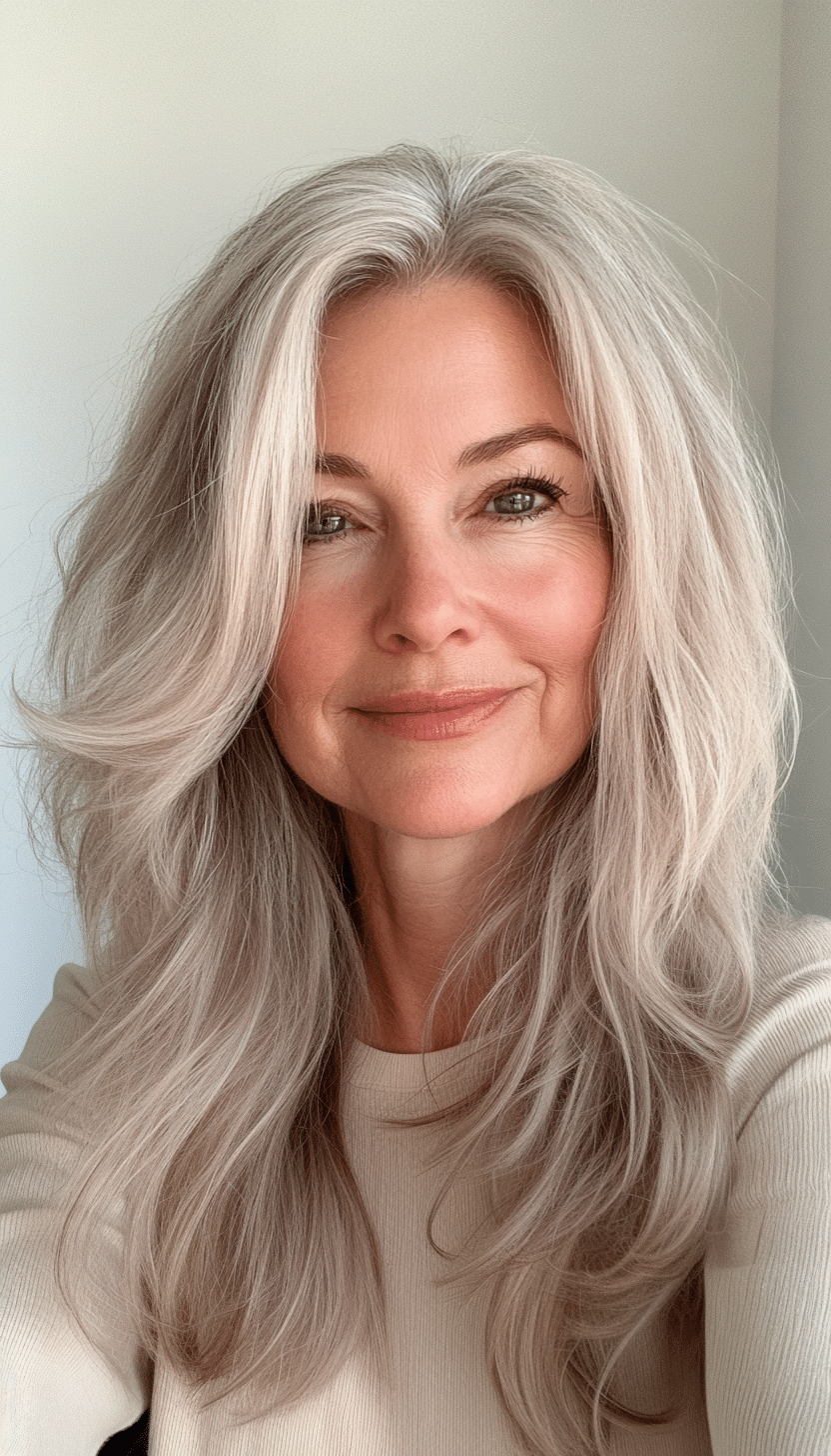 22. Shaggy Layers in Strawberry Blonde (Haircuts For Older Women With Thinning Hair) - Haircuts For Older Women With Thinning Hair