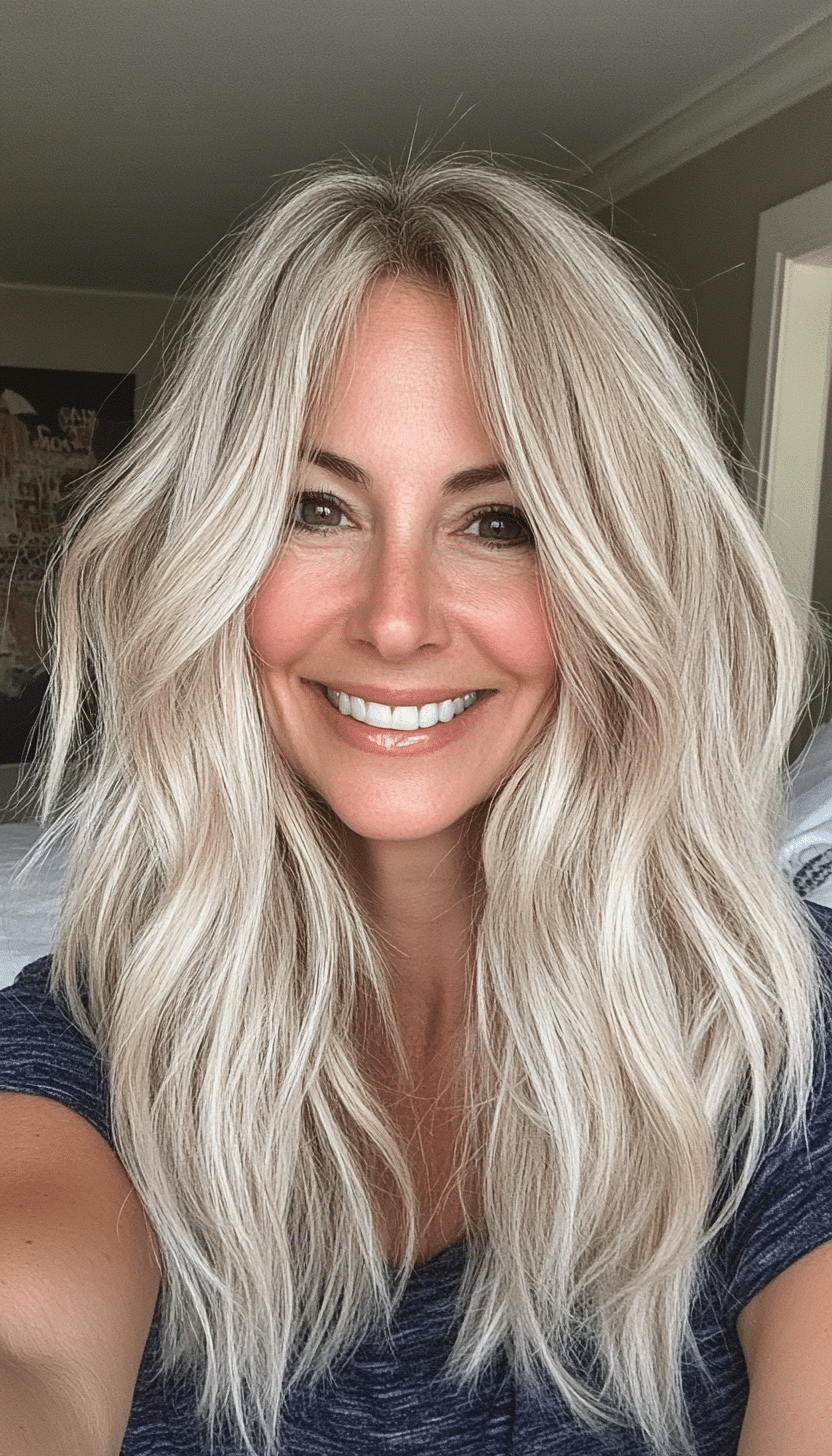 5. Textured Waves - Medium Ash Blonde (Hairstyles For Women Over 60 Thin Hair) - Hairstyles For Women Over 60 Thin Hair