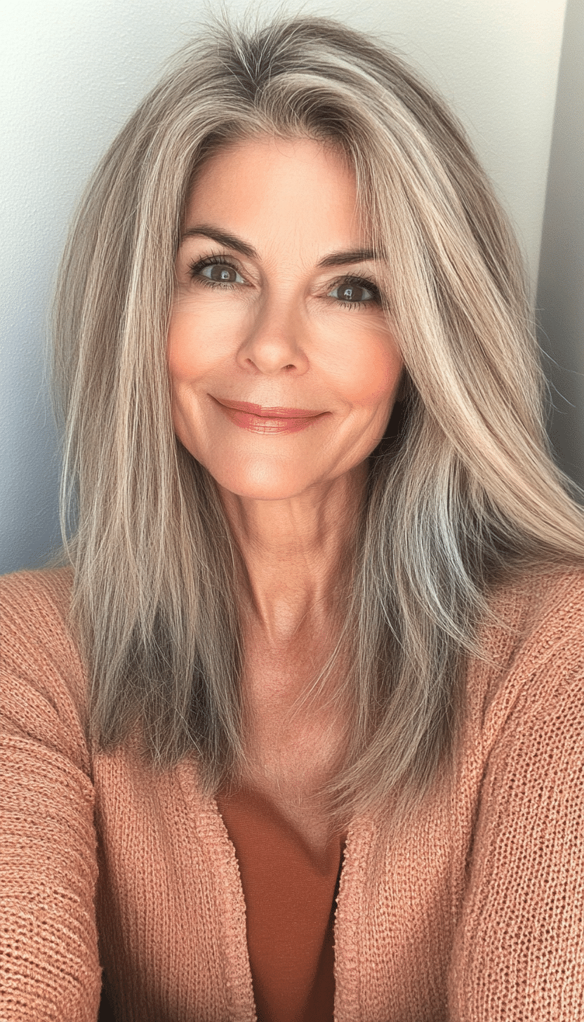 8. Feathered Volumizer - Caramel (Hairstyles For Women Over 60 Thin Hair) - Hairstyles For Women Over 60 Thin Hair