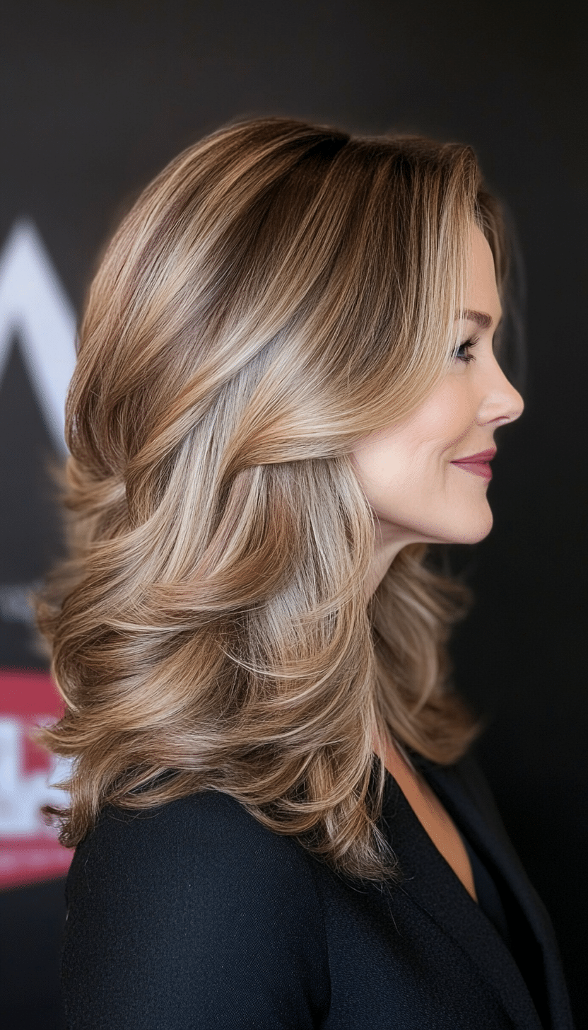 15. Subtle Waves - Light Chestnut (Hairstyles For Women Over 60 Thin Hair) - Hairstyles For Women Over 60 Thin Hair