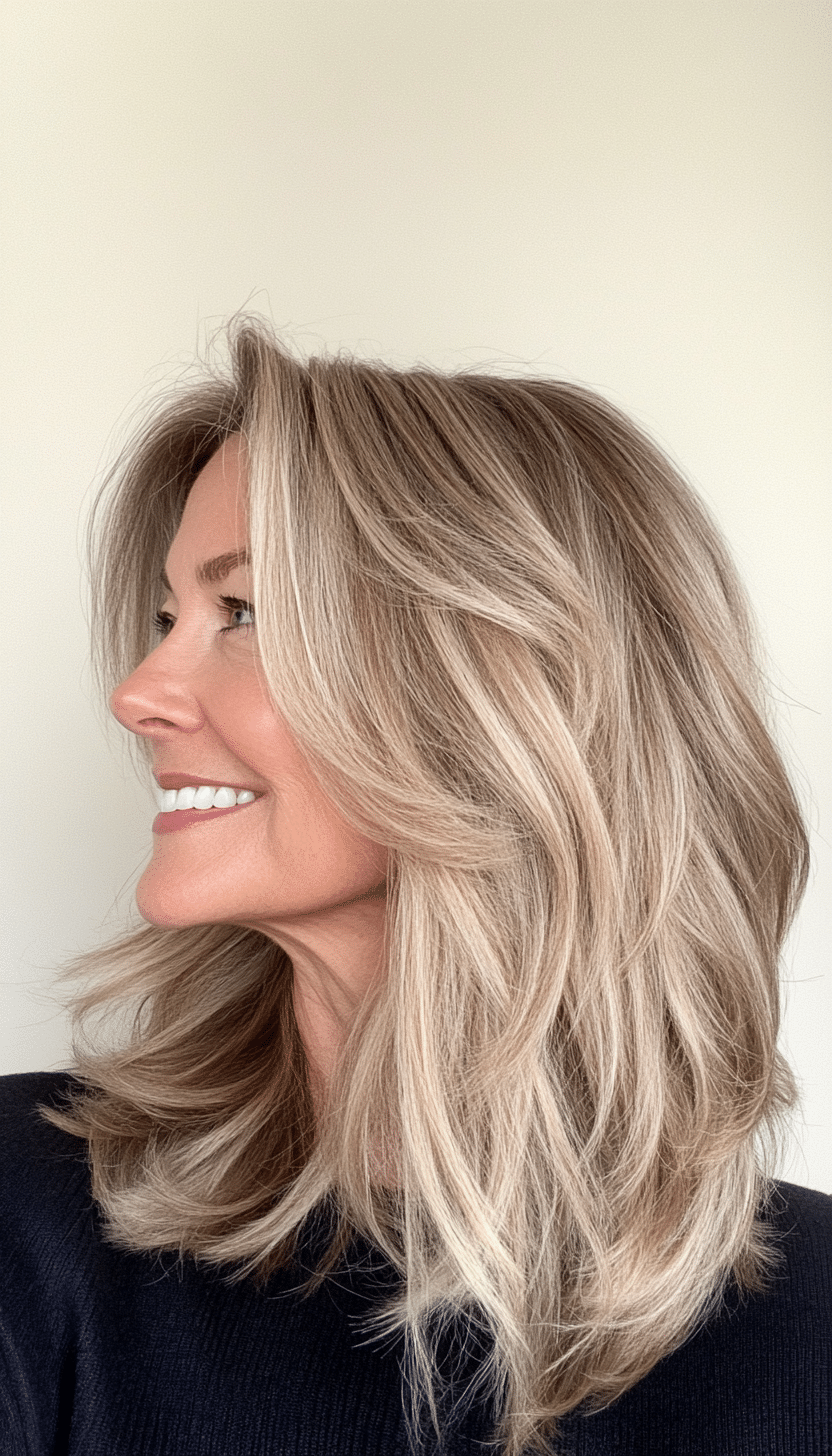 1. Soft Ash Blonde Shag (Layered Haircuts For Women Over 50) - Layered Haircuts For Women Over 50
