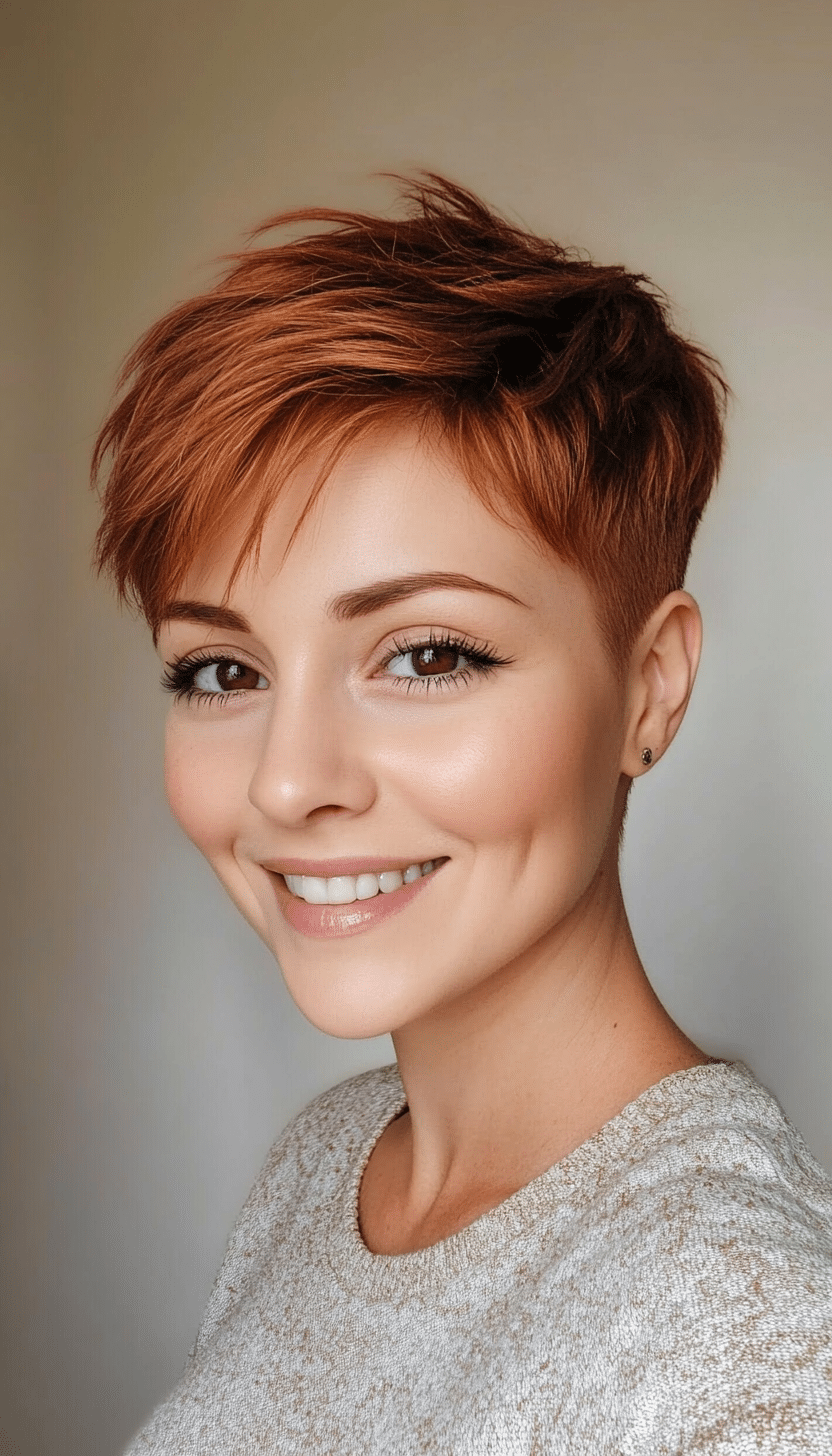 6. Natural Auburn Pixie (Very Short Pixie Haircuts) - Very Short Pixie Haircuts